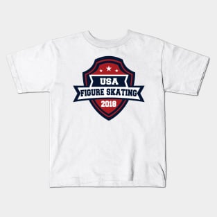 USA Figure Skating Pyeongchang 2018! Kids T-Shirt